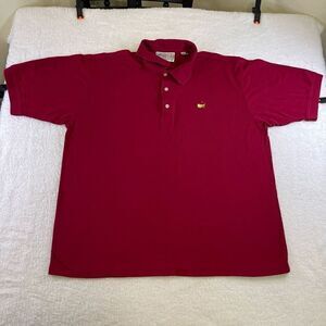 Burgundy Red XL Augusta National Golf Shop Polo Shirt